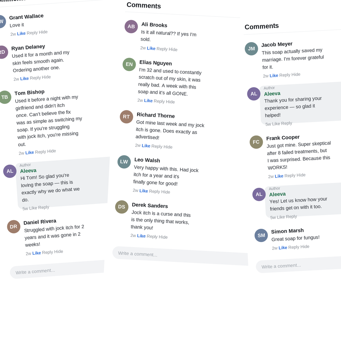 Aleeva customer comments